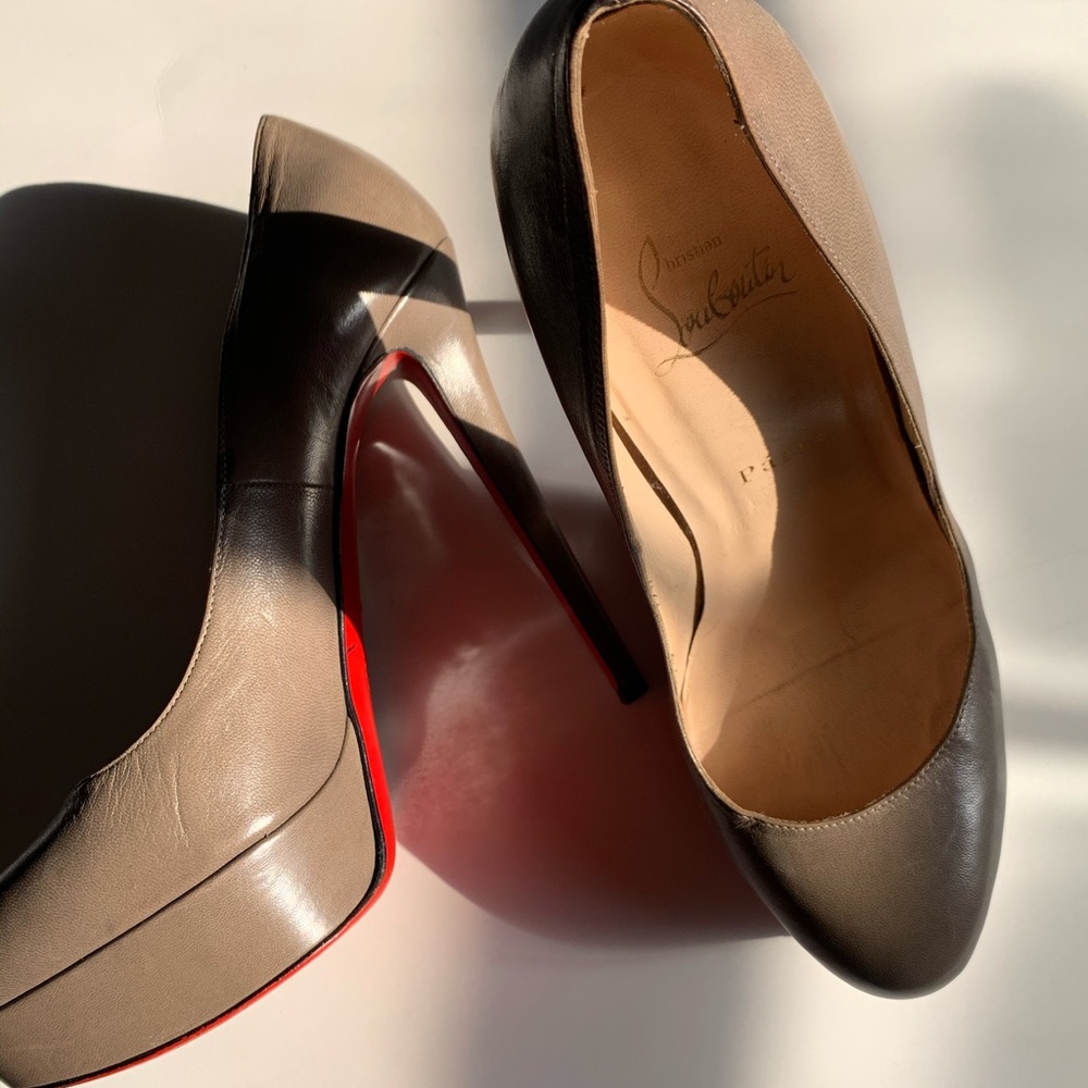 Christian Louboutin Taupe Heels